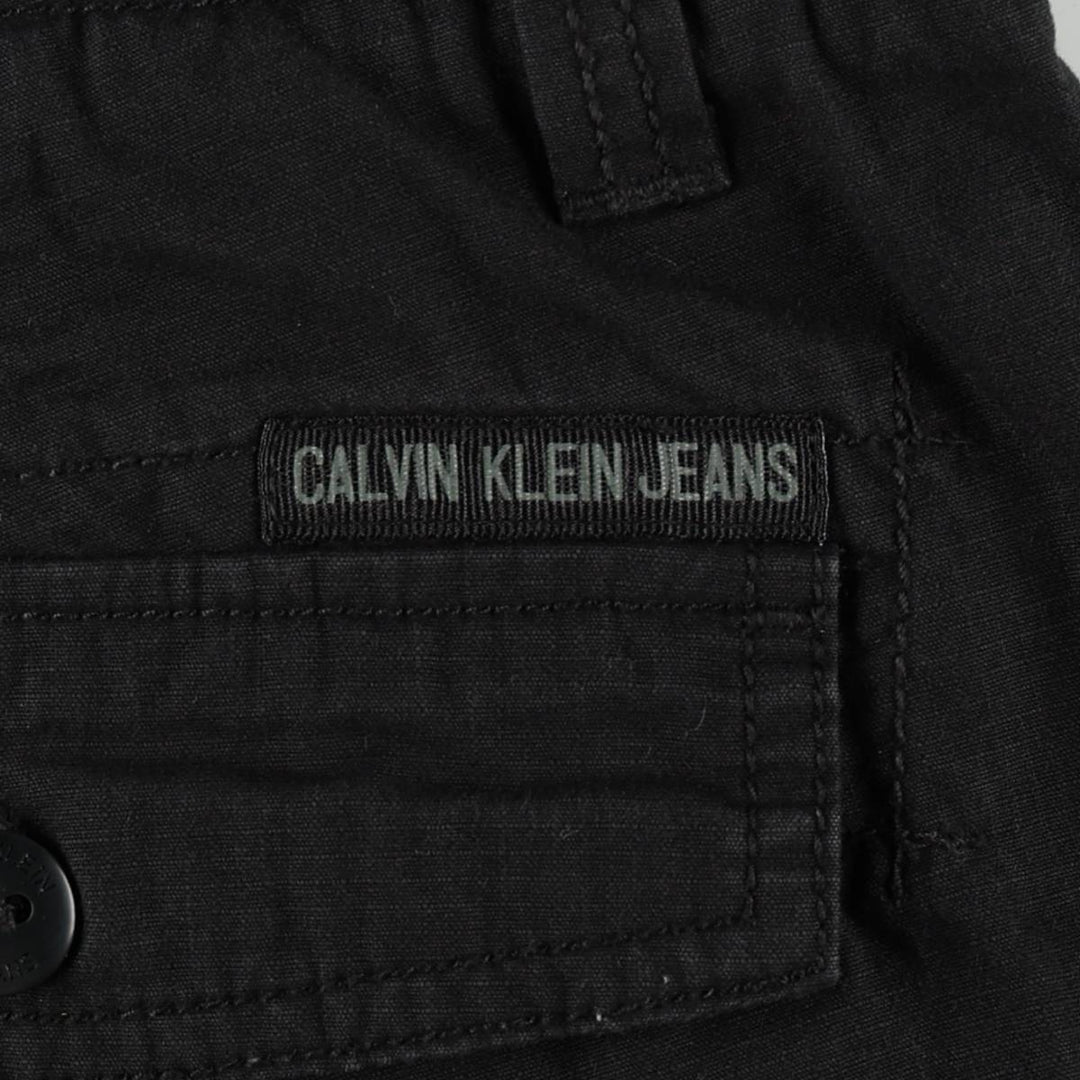 2000'S Calvin Klein Jeans Cargo Shorts, Men's Size W36 (approx.) cotton black type Vintage Second Hand