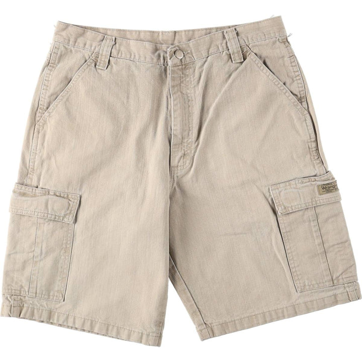 Wrangler cargo shorts, men's size W33 (approx.) cotton Beige type Vintage Second Hand