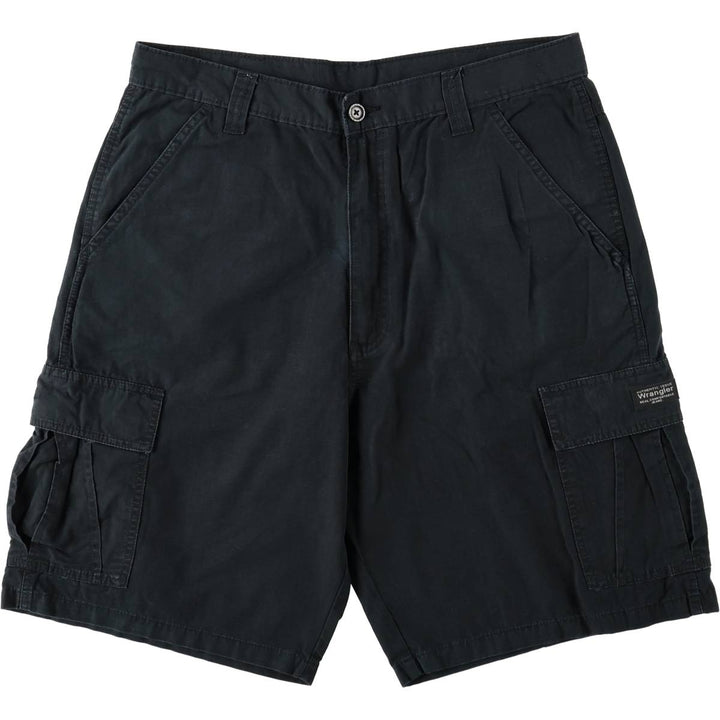 Wrangler cargo shorts, men's size W35 (approx.) cotton black type Vintage Second Hand