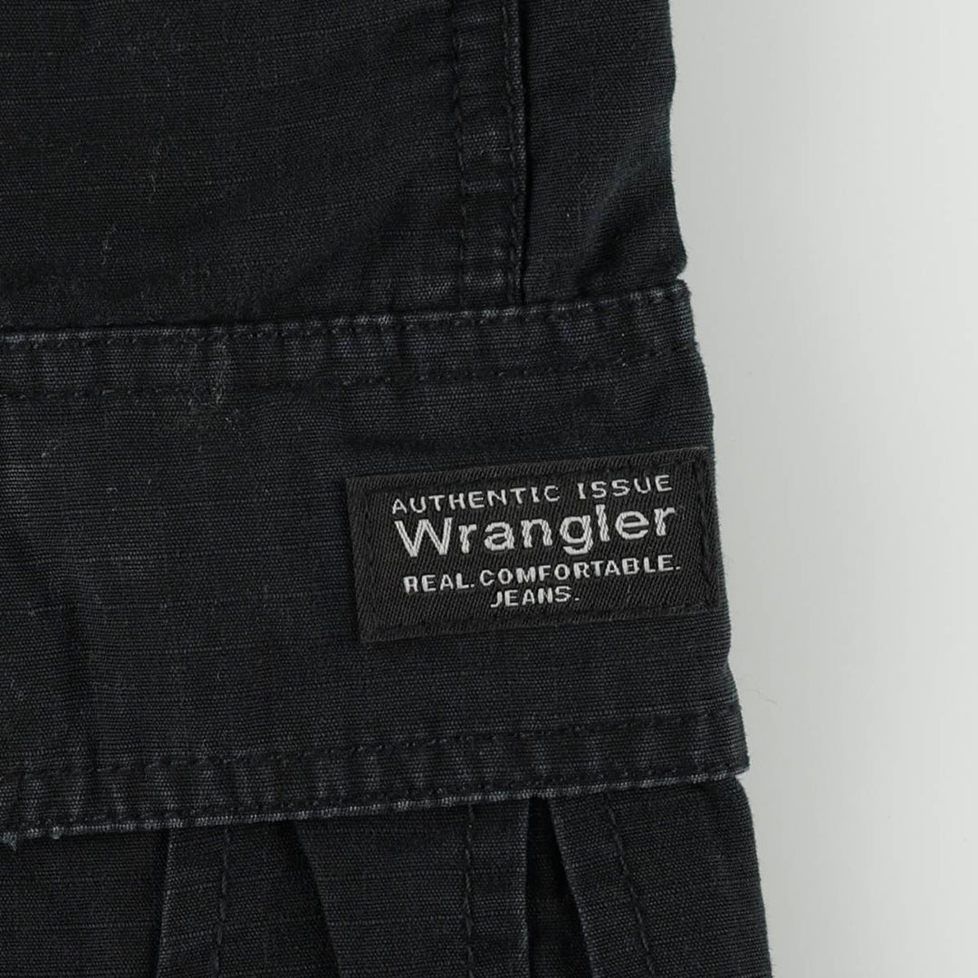 Wrangler cargo shorts, men's size W35 (approx.) cotton black type Vintage Second Hand