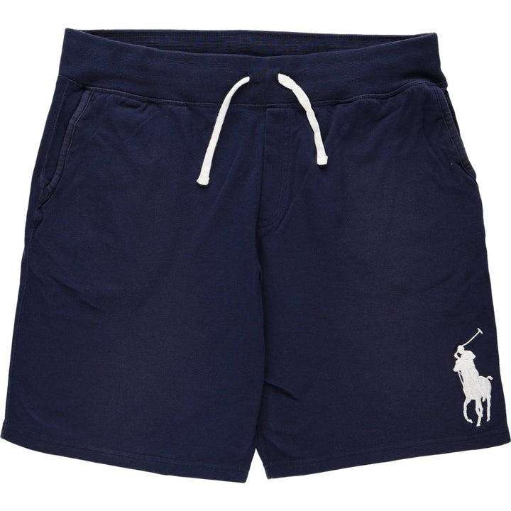 Ralph Lauren POLO RALPH LAUREN Big Pony Piqué Sweat Shorts, Men's XXL equivalent. cotton navy blue type Vintage Second Hand