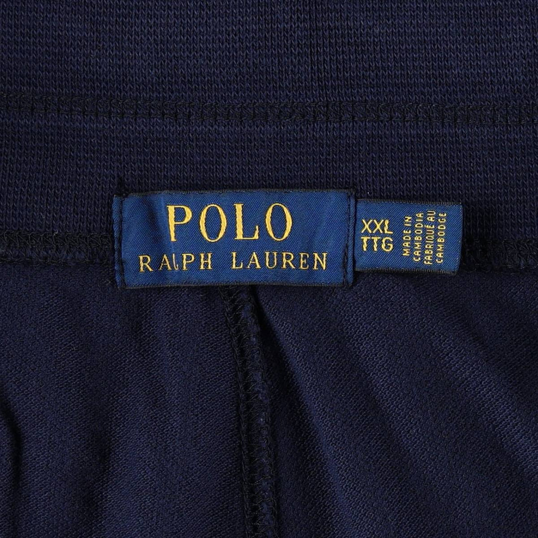 Ralph Lauren POLO RALPH LAUREN Big Pony Piqué Sweat Shorts, Men's XXL equivalent. cotton navy blue type Vintage Second Hand