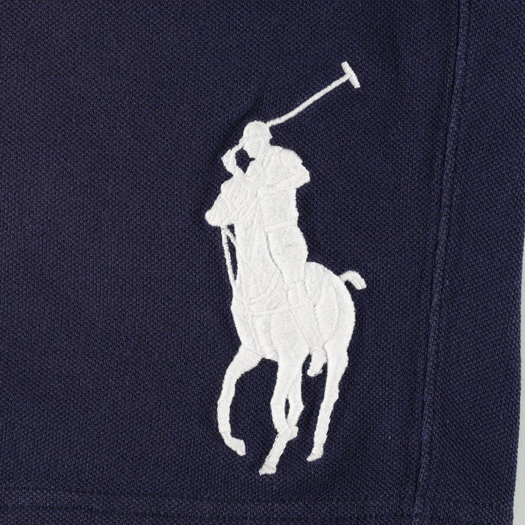 Ralph Lauren POLO RALPH LAUREN Big Pony Piqué Sweat Shorts, Men's XXL equivalent. cotton navy blue type Vintage Second Hand