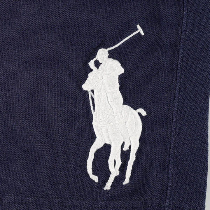 Ralph Lauren POLO RALPH LAUREN Big Pony Piqué Sweat Shorts, Men's XXL equivalent. cotton navy blue type Vintage Second Hand