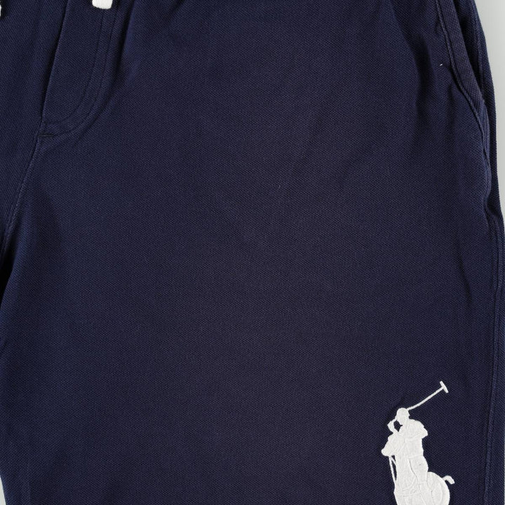 Ralph Lauren POLO RALPH LAUREN Big Pony Piqué Sweat Shorts, Men's XXL equivalent. cotton navy blue type Vintage Second Hand