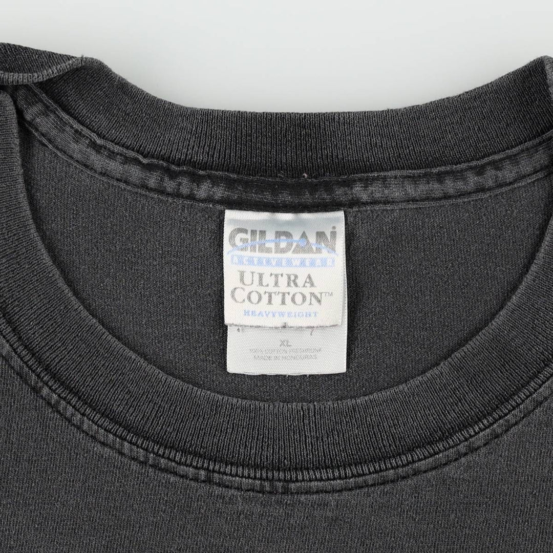 2000'S Gildan Chevrolet Fire Pattern Motorcycle T-Shirt, Men's Size XL (approx.) cotton black type Vintage Second Hand