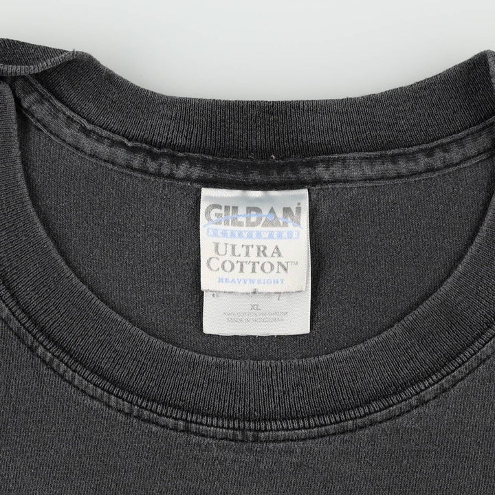 2000'S Gildan Chevrolet Fire Pattern Motorcycle T-Shirt, Men's Size XL (approx.) cotton black type Vintage Second Hand