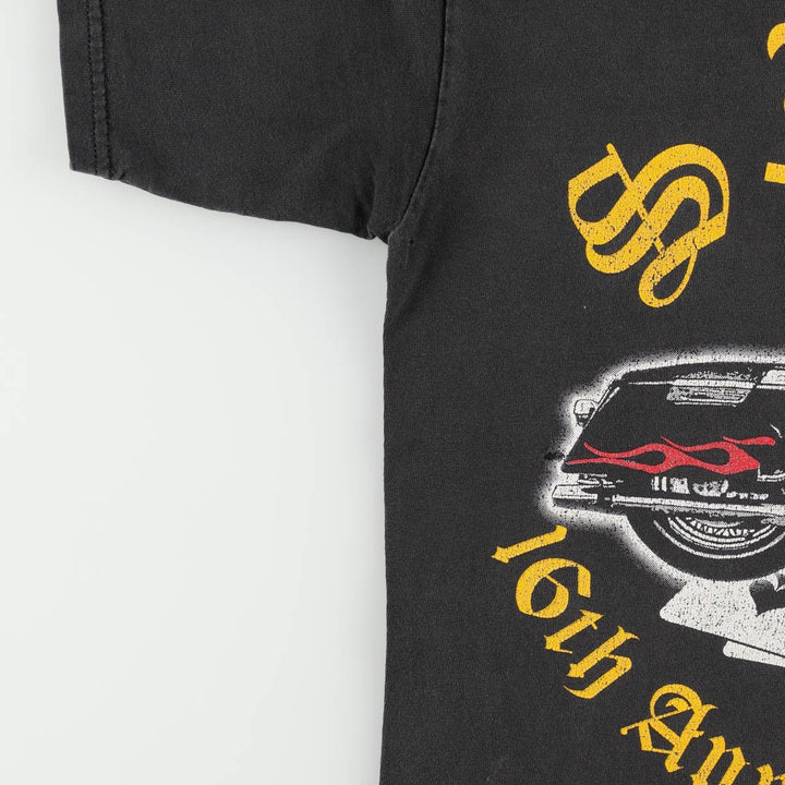 Poker Run Motorcycle Bike T-Shirt (Men's Size M) unclear black type Vintage Second Hand