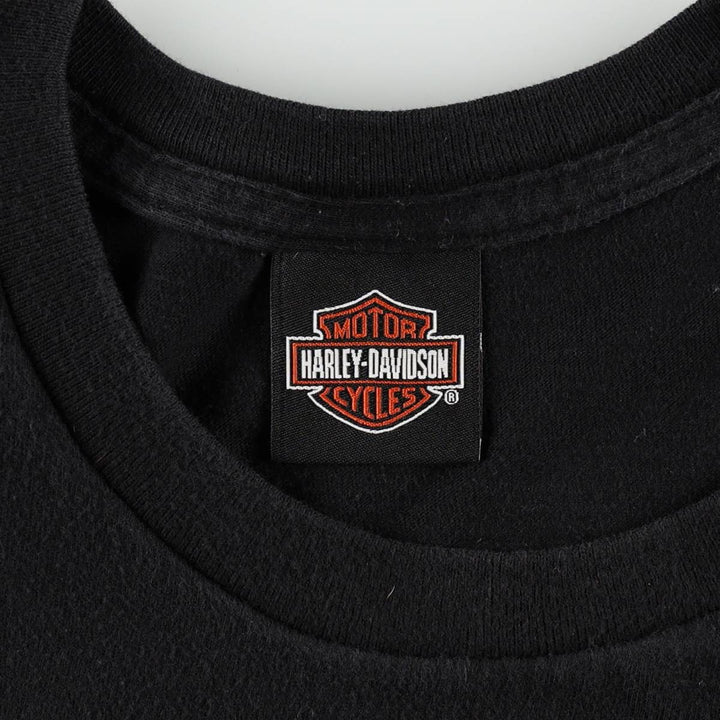 Harley-Davidson Fire Pattern Motorcycle Bike T-Shirt Men's XXL unclear black type Vintage Second Hand