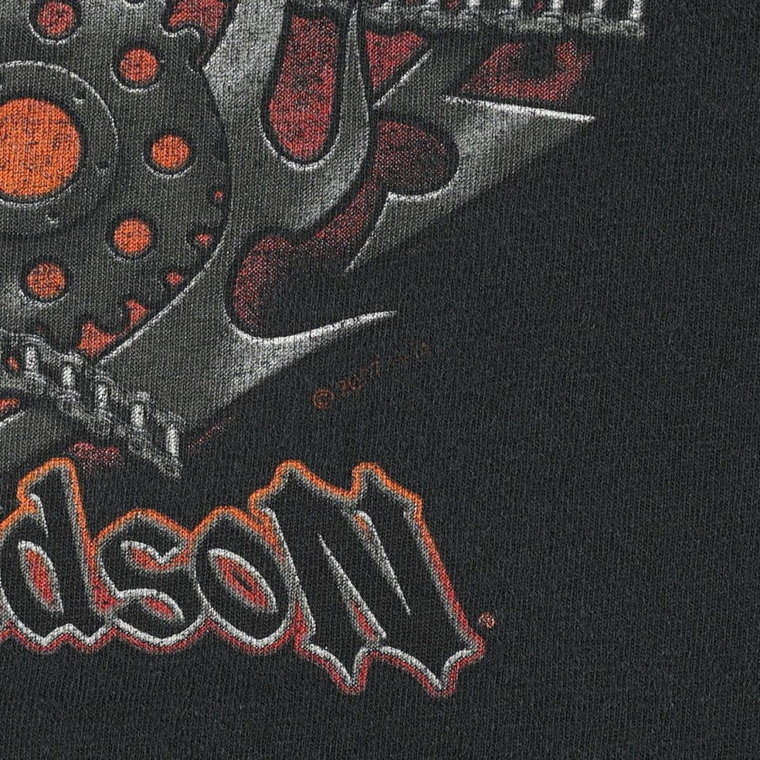 Harley-Davidson Motorcycle Bike T-shirt for men (XL size) unclear black type Vintage Second Hand