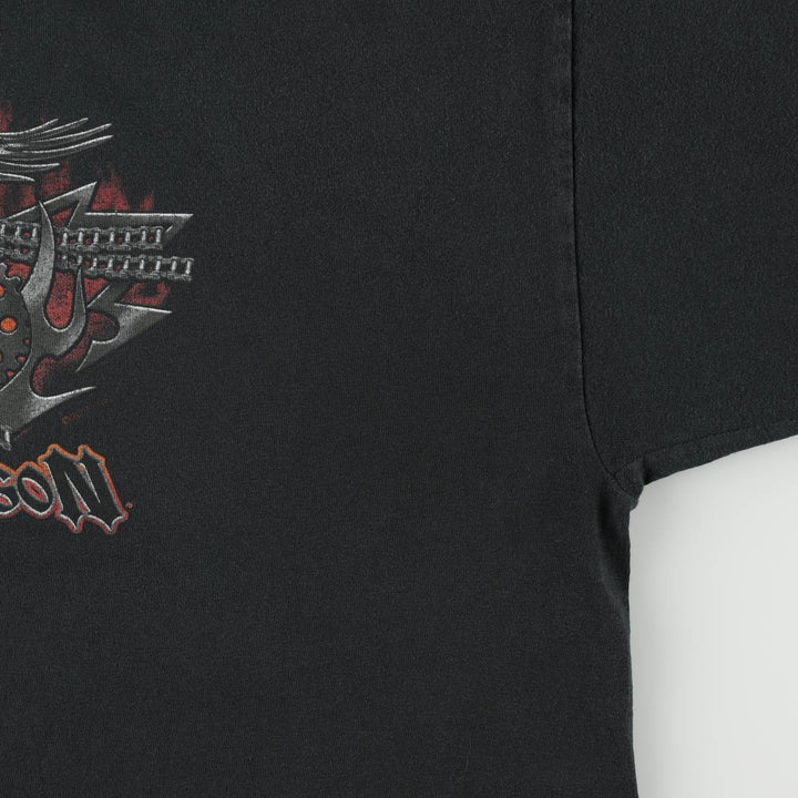 Harley-Davidson Motorcycle Bike T-shirt for men (XL size) unclear black type Vintage Second Hand
