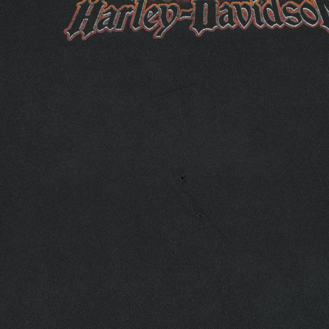 Harley-Davidson Motorcycle Bike T-shirt for men (XL size) unclear black type Vintage Second Hand