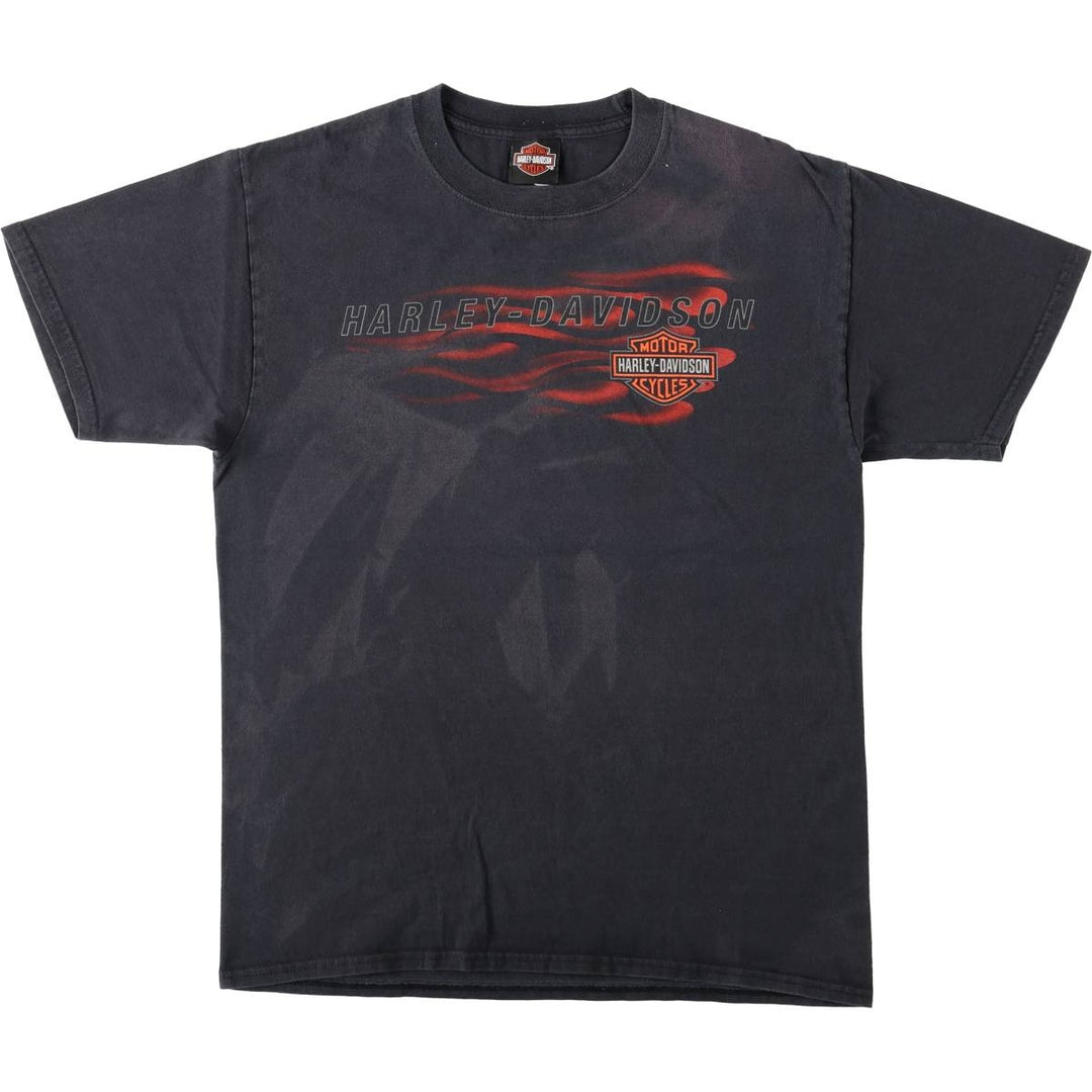 Harley-Davidson Motorcycle Bike T-shirt, Men's Medium cotton black type Vintage Second Hand