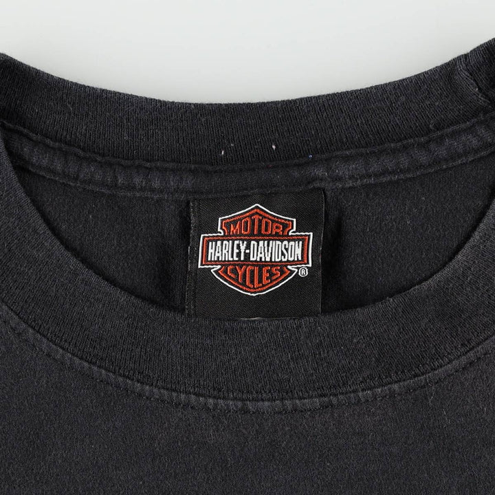 Harley-Davidson Motorcycle Bike T-shirt, Men's Medium cotton black type Vintage Second Hand