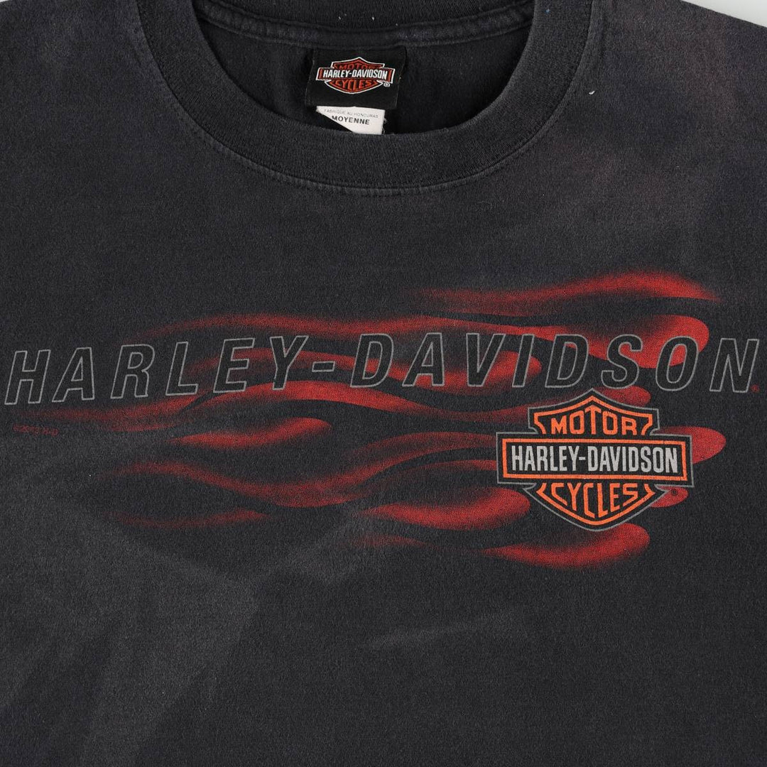 Harley-Davidson Motorcycle Bike T-shirt, Men's Medium cotton black type Vintage Second Hand
