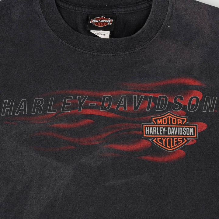 Harley-Davidson Motorcycle Bike T-shirt, Men's Medium cotton black type Vintage Second Hand