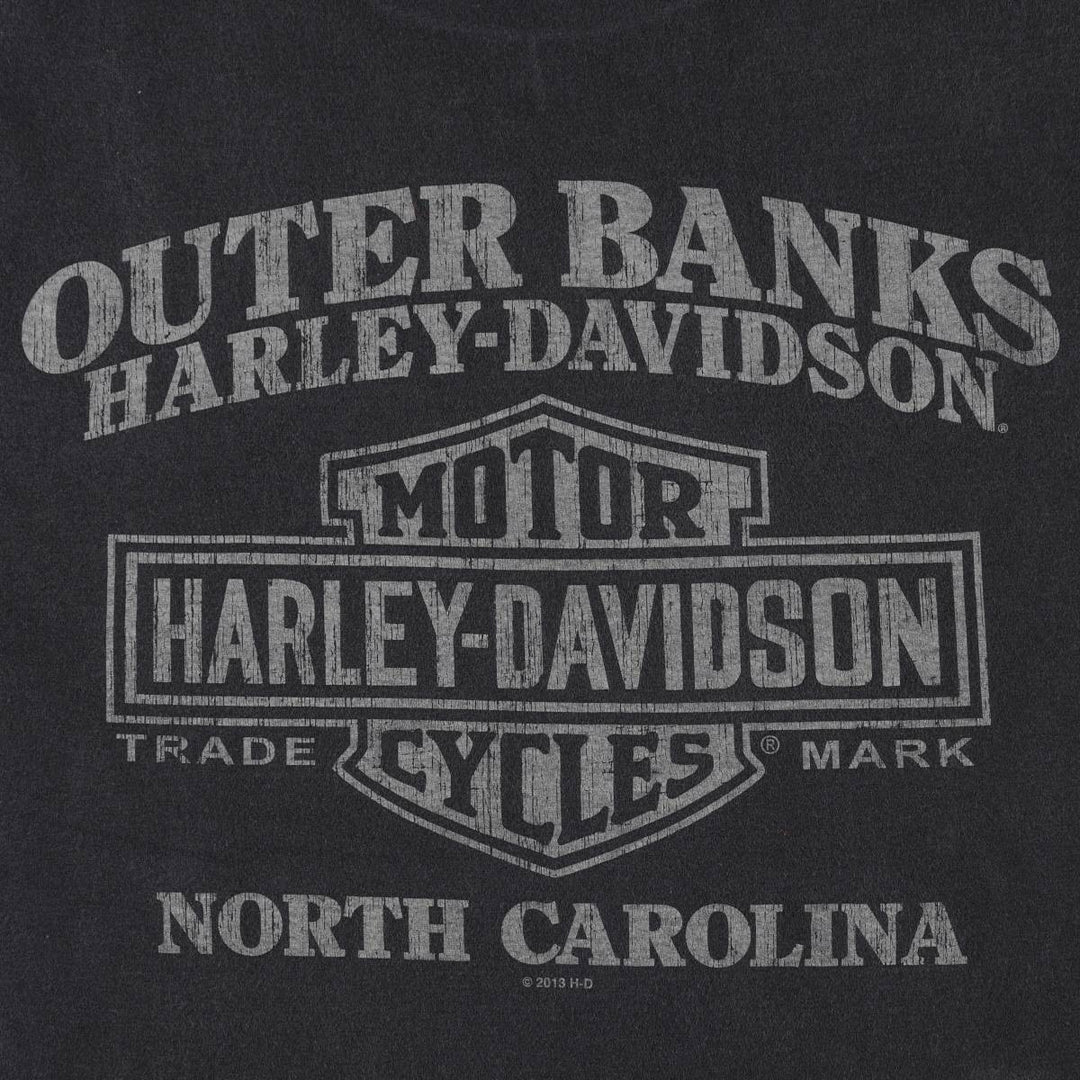 Harley-Davidson Motorcycle Bike T-shirt, Men's Medium cotton black type Vintage Second Hand