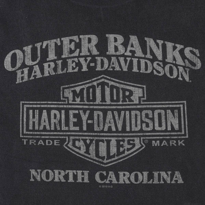 Harley-Davidson Motorcycle Bike T-shirt, Men's Medium cotton black type Vintage Second Hand