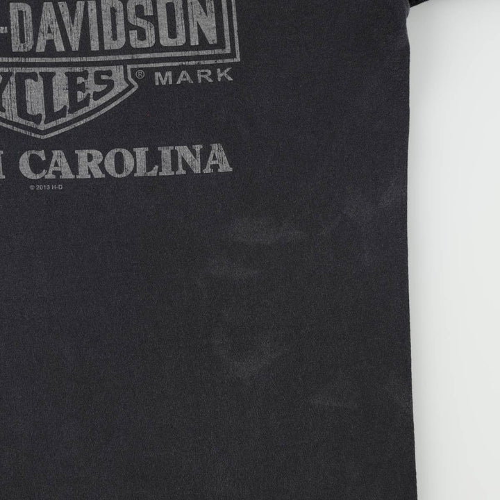 Harley-Davidson Motorcycle Bike T-shirt, Men's Medium cotton black type Vintage Second Hand