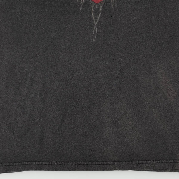 00'S Harley-Davidson Motorcycle Bike T-shirt Men's L size cotton black type Vintage Second Hand