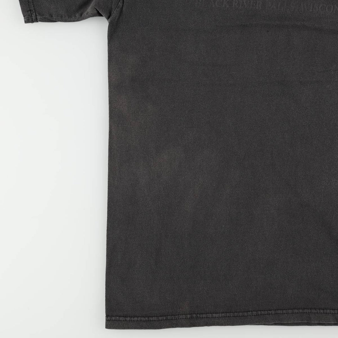 00'S Harley-Davidson Motorcycle Bike T-shirt Men's L size cotton black type Vintage Second Hand