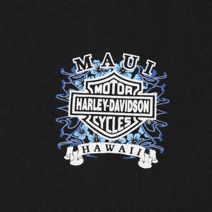 Harley-Davidson Engine Motorcycle Bike T-shirt, Men's L size cotton black type Vintage Second Hand