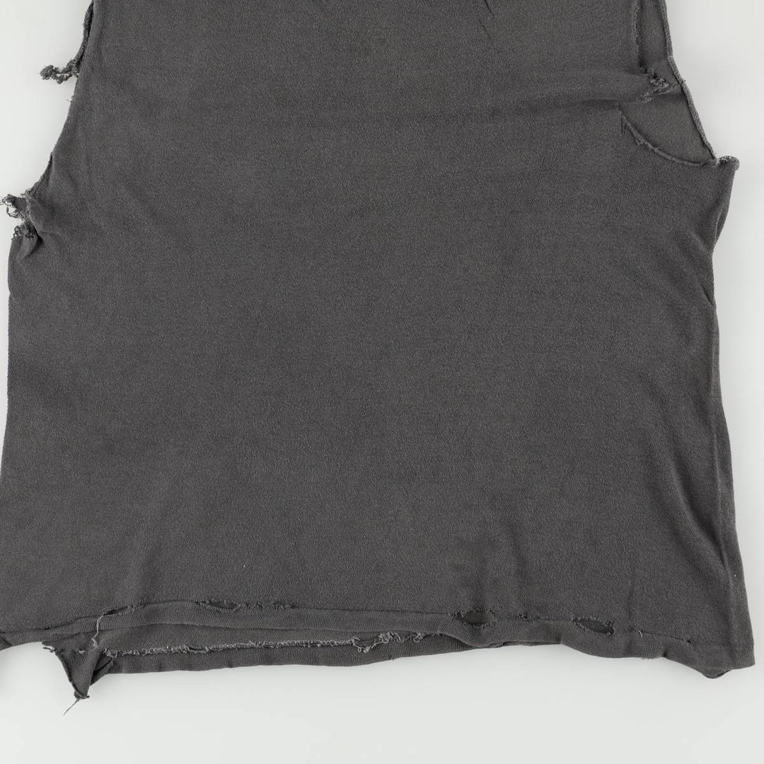 Harley-Davidson Eagle Pattern Sleeveless Motorcycle T-Shirt, Men's Size XL (approx.) unclear Charcoal Vintage Second Hand
