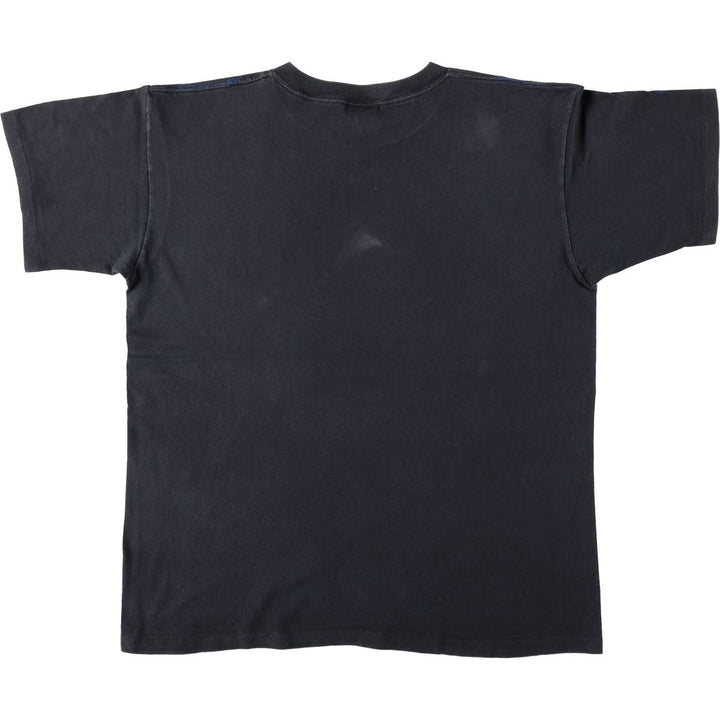 Harley-Davidson Motorcycle Bike T-shirt Made in USA Men's L size cotton black type Vintage Second Hand