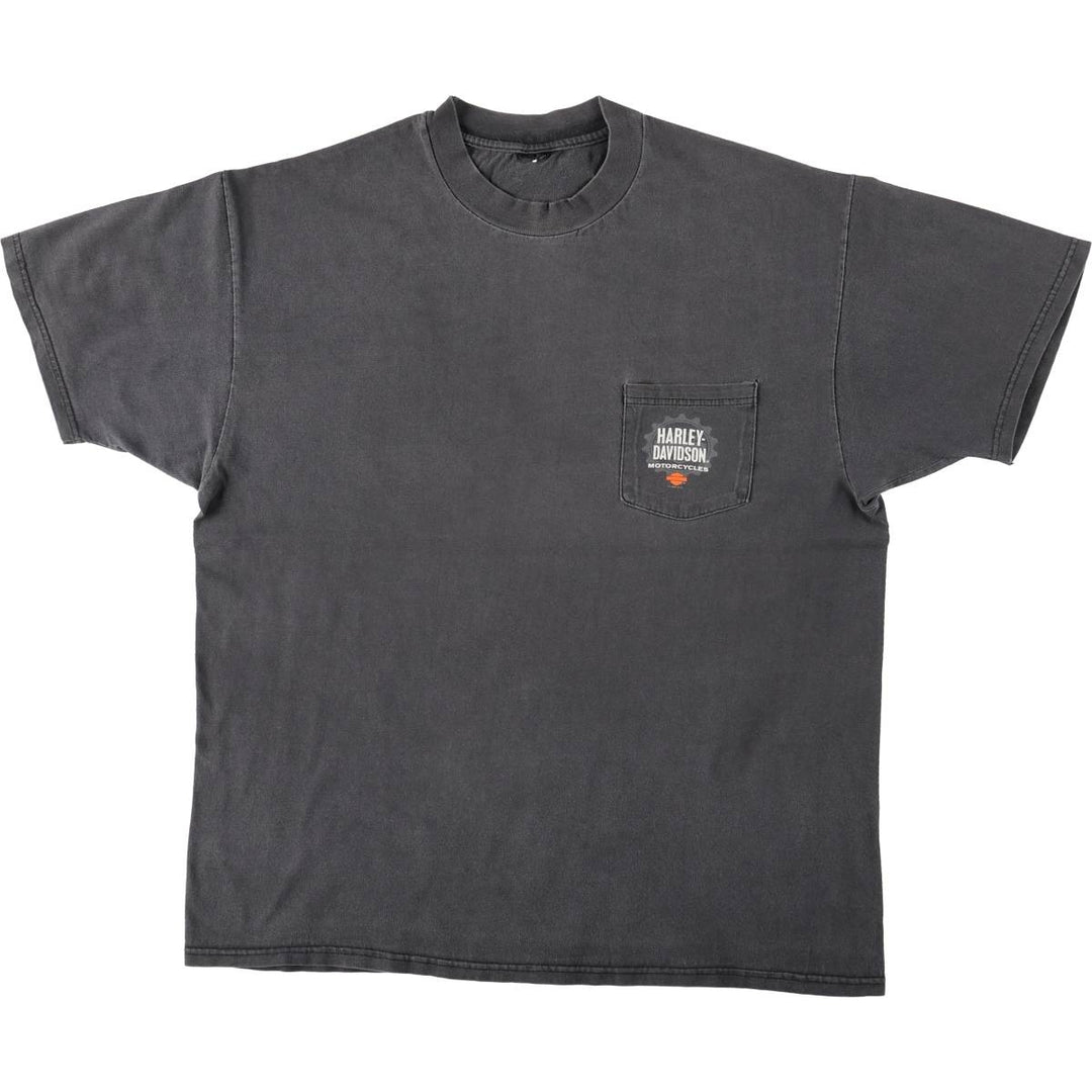 90'S Harley-Davidson Motorcycle Bike T-shirt, Men's XL, Vintage unclear Charcoal Vintage Second Hand