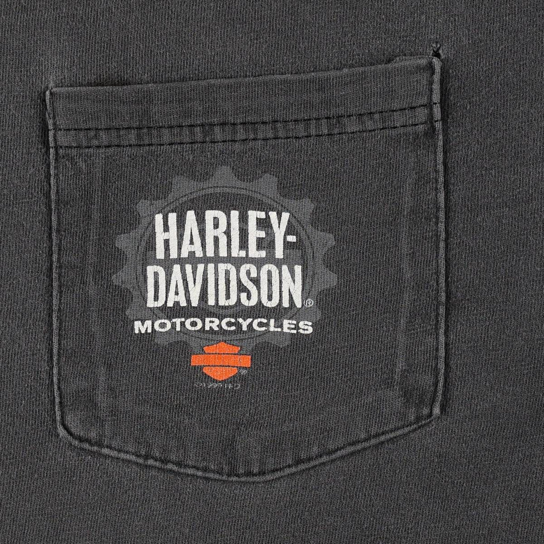 90'S Harley-Davidson Motorcycle Bike T-shirt, Men's XL, Vintage unclear Charcoal Vintage Second Hand