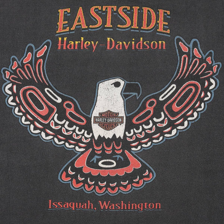 90'S Harley-Davidson Motorcycle Bike T-shirt, Men's XL, Vintage unclear Charcoal Vintage Second Hand