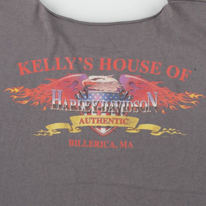 Harley-Davidson Eagle Pattern Motorcycle Bike T-shirt Men's XL unclear Charcoal Vintage Second Hand