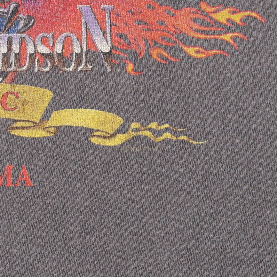 Harley-Davidson Eagle Pattern Motorcycle Bike T-shirt Men's XL unclear Charcoal Vintage Second Hand