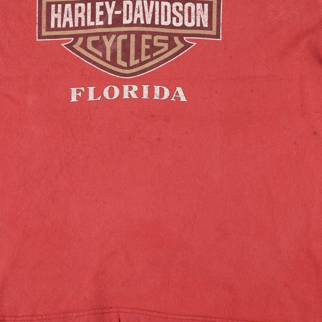 90'S Harley-Davidson Motorcycle Bike T-shirt Made in USA Men's L Vintage cotton red type Vintage Second Hand