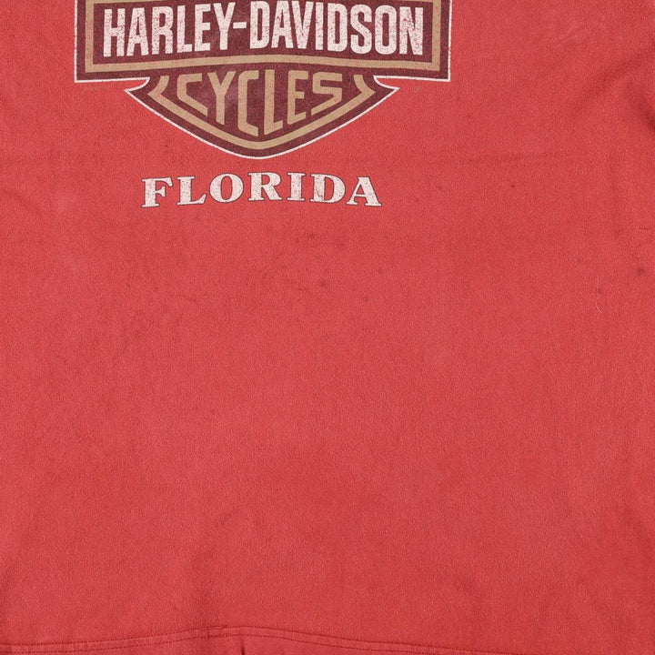 90'S Harley-Davidson Motorcycle Bike T-shirt Made in USA Men's L Vintage cotton red type Vintage Second Hand