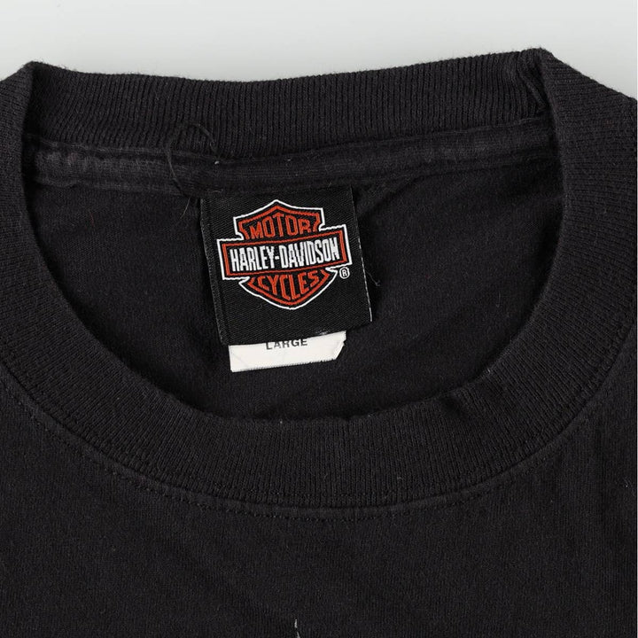 Harley-Davidson LOONEY TUNES Motorcycle T-Shirt, Men's Size L (approx.) cotton black type Vintage Second Hand