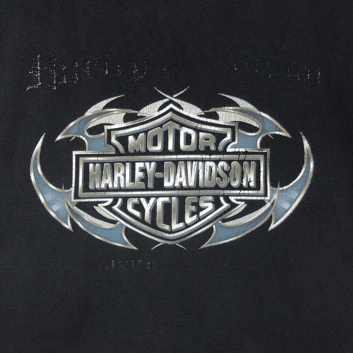 Harley-Davidson Motorcycle Bike T-shirt, Men's Size L unclear black type Vintage Second Hand