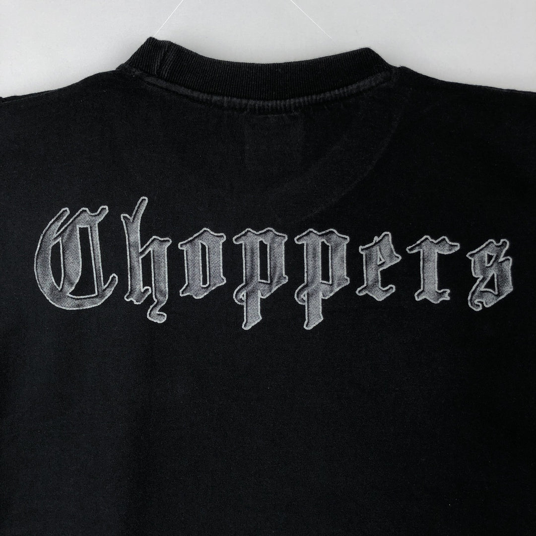 ROCK TEES Motorcycle Bike T-Shirt, Men's Size L (approx.) cotton black type Vintage Second Hand