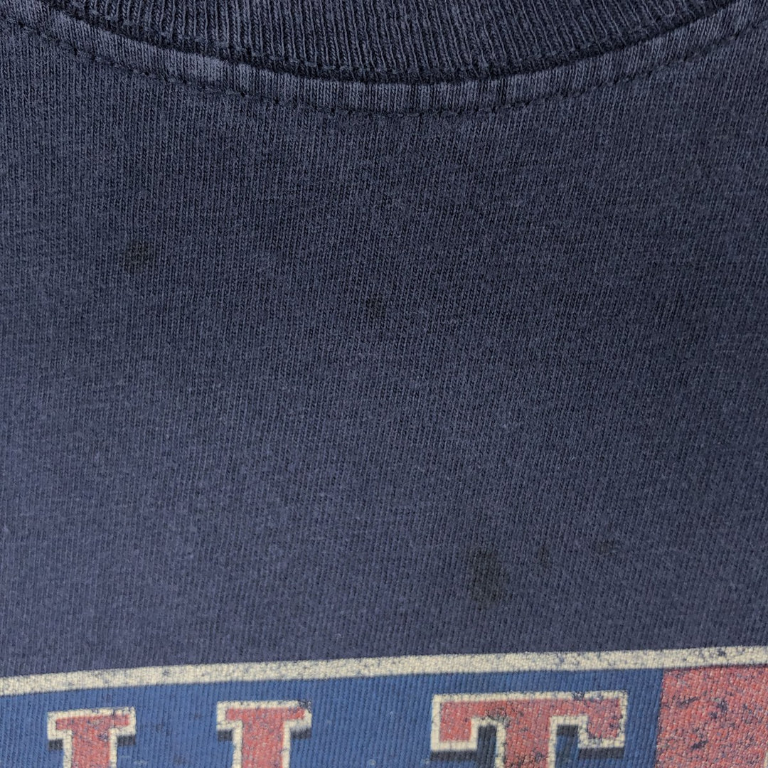 00'S Harley-Davidson Motorcycle Bike T-shirt Men's L size unclear navy blue type Vintage Second Hand