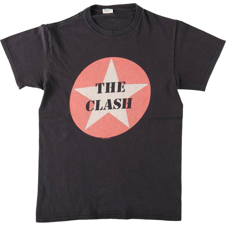 DELTA THE CLASH Band T-shirt (Men's XL equivalent) cotton black type Vintage Second Hand