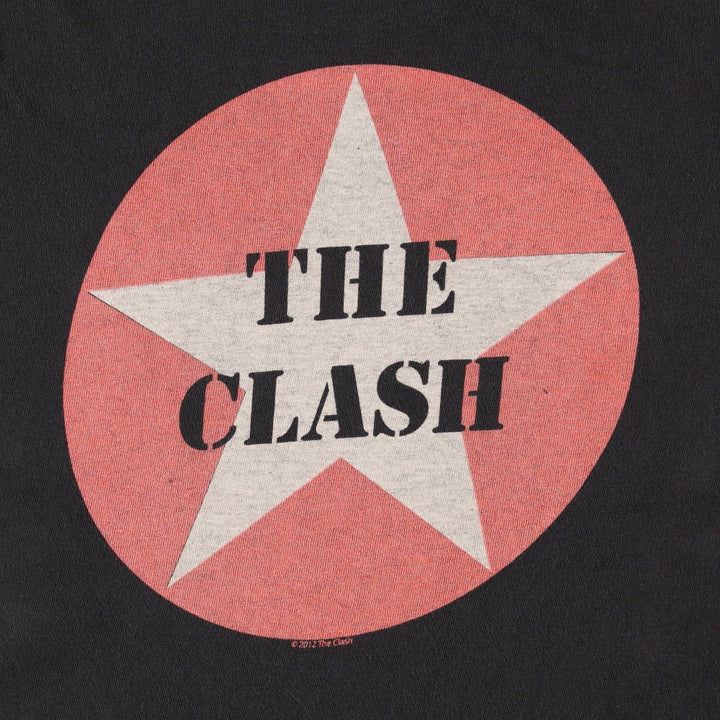 DELTA THE CLASH Band T-shirt (Men's XL equivalent) cotton black type Vintage Second Hand