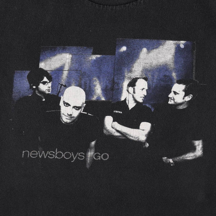 ALSTYLE NEWSBOYS Band T-shirt (Men's size S) cotton black type Vintage Second Hand