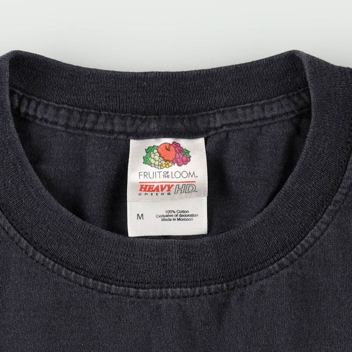 Fruit of the Loom Heavy Cotton HD The Locust Band T-shirt (Men's Size M) cotton black type Vintage Second Hand