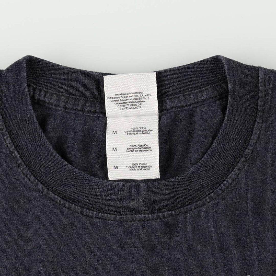 Fruit of the Loom Heavy Cotton HD The Locust Band T-shirt (Men's Size M) cotton black type Vintage Second Hand