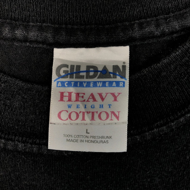 Gildan Heavy Cotton Band T-Shirt (Men's Size L) cotton black type Vintage Second Hand