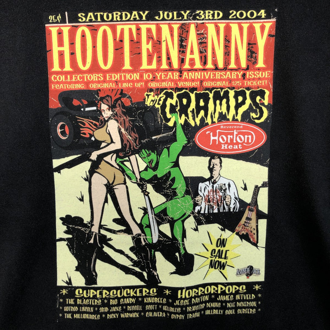 Gildan Heavy Cotton Band T-Shirt (Men's Size L) cotton black type Vintage Second Hand