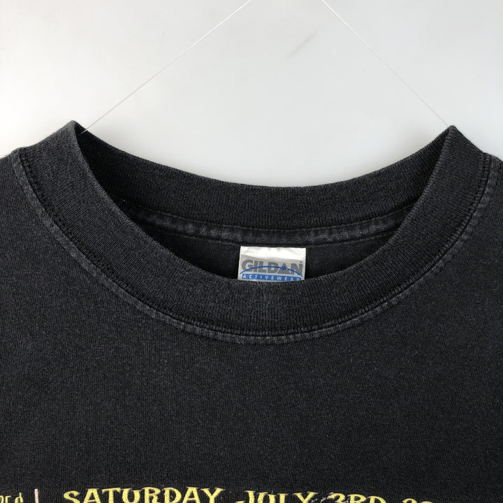 Gildan Heavy Cotton Band T-Shirt (Men's Size L) cotton black type Vintage Second Hand