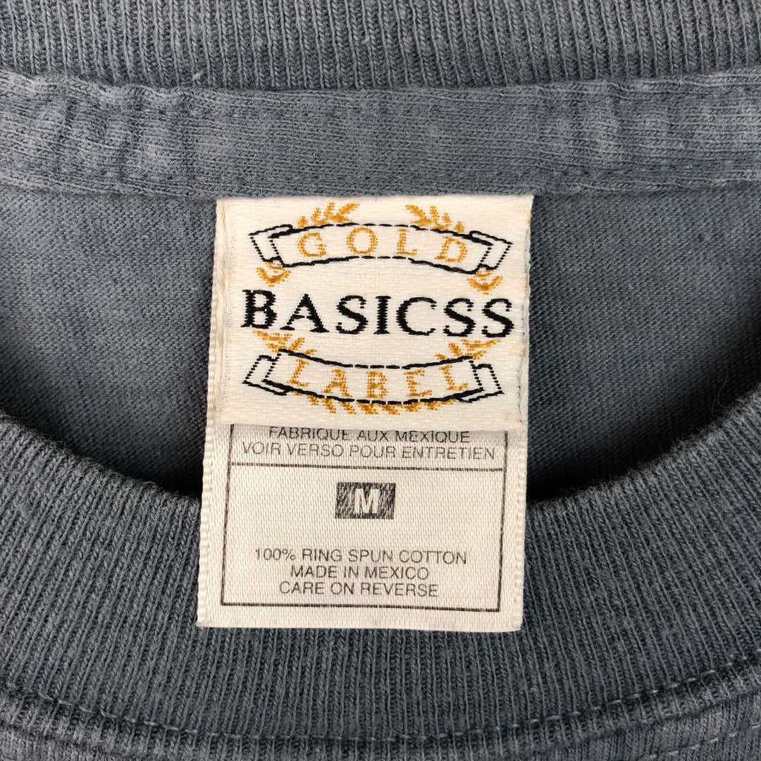 2000'S BASICSS GOLD LABEL BBKING Band T-shirt, Men's Size M (approx.) cotton blue type Vintage Second Hand