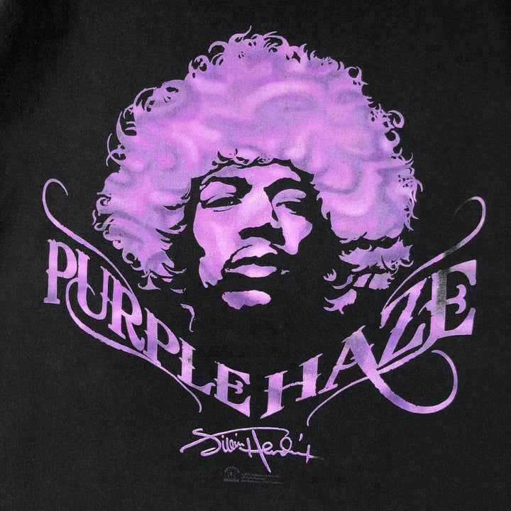 ZION JIMI HENDRIX Purple Haze Band T-Shirt (Men's Size L) cotton black type Vintage Second Hand