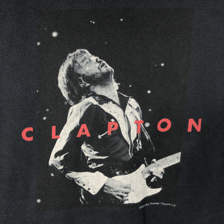 2000'S Eric Clapton band t-shirt, men's size M equivalent. cotton black type Vintage Second Hand